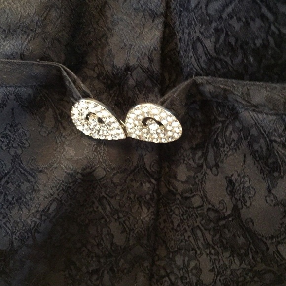 Isabella Suits Black Skirt & Jacket Floral Sz 18 - Picture 3 of 5